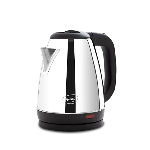 Pigeon by Stovektraft Hot Stainless Steel Electric Kettle, 1.8 Litre, with 1300 Watt, boiler for Water, milk, tea, coffee, instant noodles, soup etc (Silver)