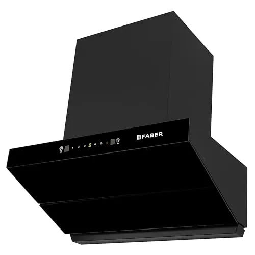 Faber Artemis 60cm 1200m³/hr Filterless Kitchen Chimney|Slant Body|T-