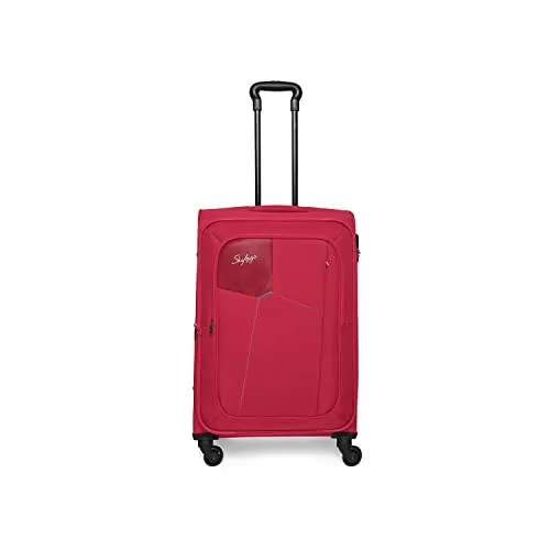 Skybags Rubik Soft Case Cabin (Small Size) Trolley Bag, Red