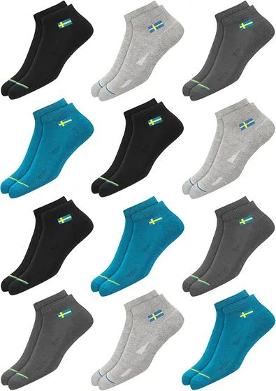 Cotton Ankle Socks (12 Pairs)