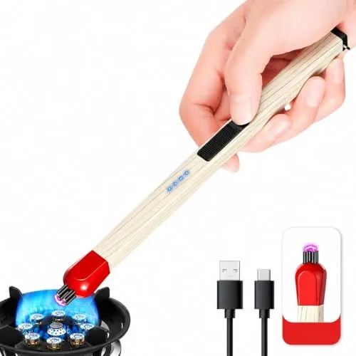 Outdoor Camping BBQ Electric Arc Lighter with Long Handle and USB Cable