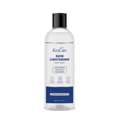 Kozicare Soap Skin Lightening Body Wash Gel | Alpha Arbutin, Niacinamide & Kojic Acid | Helps Reduces Pigmentation, Dark Spots & Uneven SkinTone |For Men & Women - 300 Ml