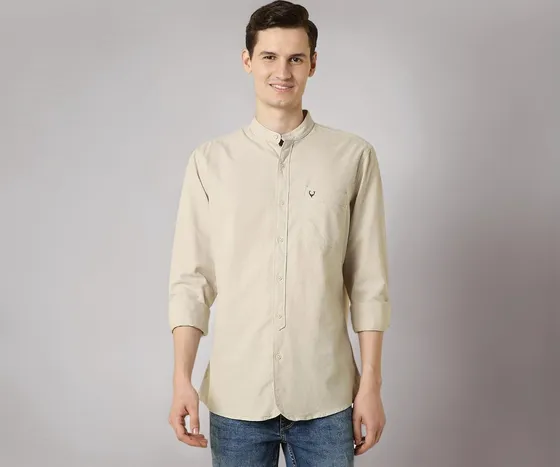 Allen Solly Men Cotton Blend Regular Fit Shirt