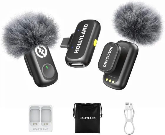 Hollyland Lark A1 Mini Duo Wireless Lavalier Microphone