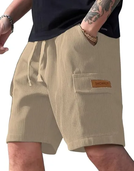 SMOWKLY Men Cargo Shorts