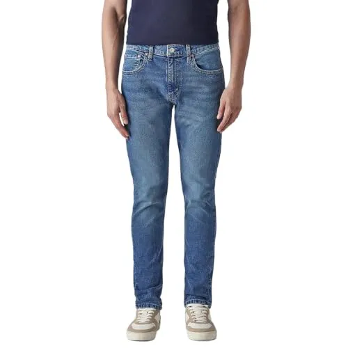 Levi's Men's 512 Dark Indigo Slim Tapered Fit Mid Rise Jeans