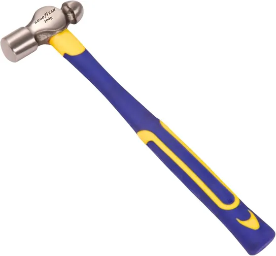Goodyear Metal Ball Pein Hammer With Handle (Silver) (Gy-10565)