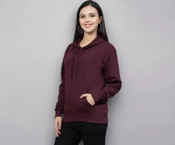 Women Grey Hooded Oversized Sweatshirt