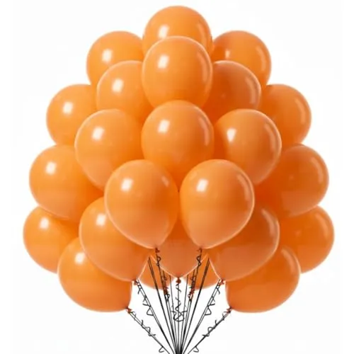 Wanna Party 8" Orange Latex Balloon - 20ct