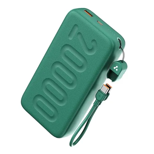 Ambrane 20000mAh Powerbank with in-Build Type C Cable