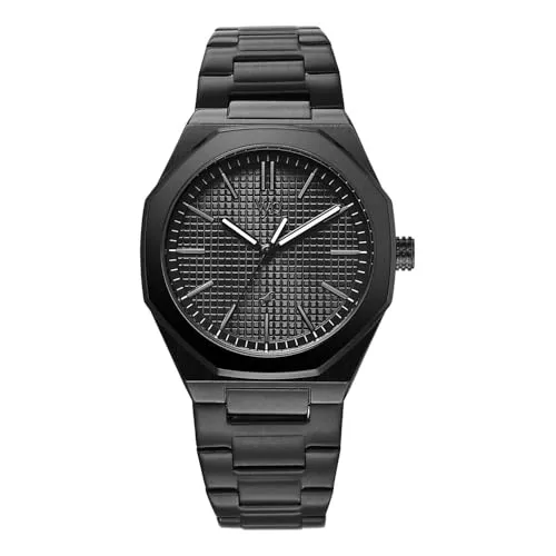 Fastrack Vyb Challenger with Quartz Analog Black Dial Black Stainless Steel Strap Watch for Men - FV30062NM01W