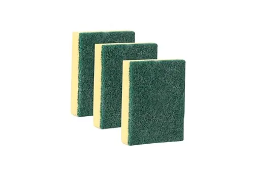 2-in-1 Scrub Sponge – Pack of 5 | Dual-Sided Cleaning Sponge for Utensils, Kitchen Surfaces & Cookware | Non-Scratch, Long-Lasting