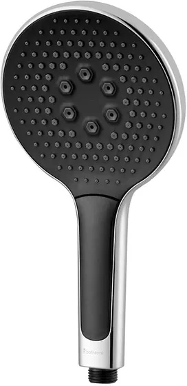 HomeWorks Hand Shower For Bathroom - ABS Plastic 2 Functional Flow Bathroom Hand Shower, Wide Sprayface, Bathroom Shower - Shower Head | Chrome Finish | Round Shape | Pack Of 1