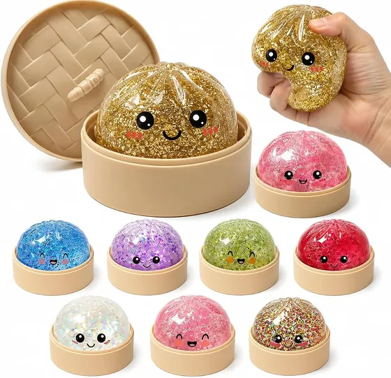 Glitter Dumpling Stress Relief Squishy Sensory