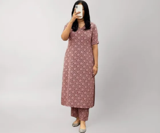 Women Viscose Rayon Kurta Pant Set | Straight Kurta with Pant | Soft Breathable Fabric | Regular Fit | Ethnic Wear for Office, Casual & Festive Use