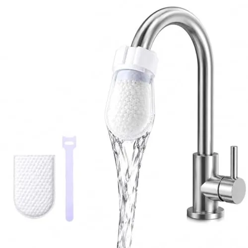 MotiBa10 pcs Cotton Water Filter Covers With 1 Securing Strap Universal Faucet Filter Mesh, Reusable Sediment & Rust Filter for Kitchen & Bathroom Taps