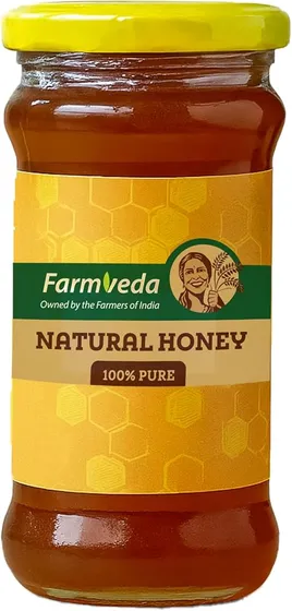 Farmveda Natural Honey (500 ml) | 100% Pure, Raw & Unfiltered |