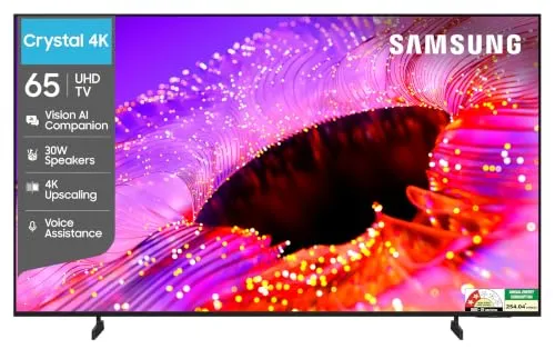 Samsung 65 inch (163cm) Crystal UHD 4K Vision AI 2026 Smart TV