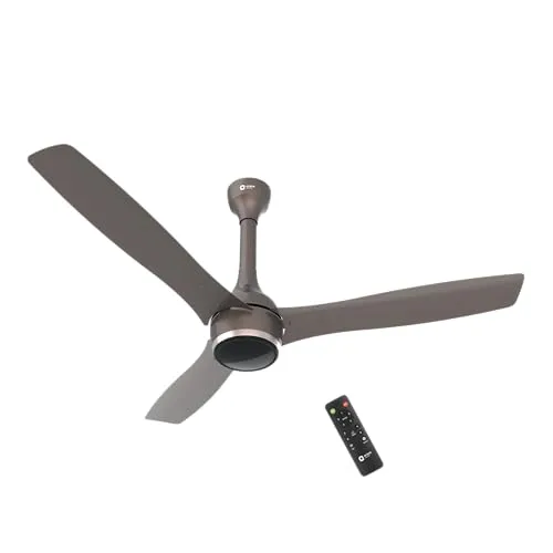 Orient Electric Newly Launched 1200 mm Aeon BLDC PRO, BEE 5-star rated, Anti-Dust Designer Ceiling fan with Remote & 5 yrs Warranty by Orient, Boost mode for High Air Delivery - Magma Grey