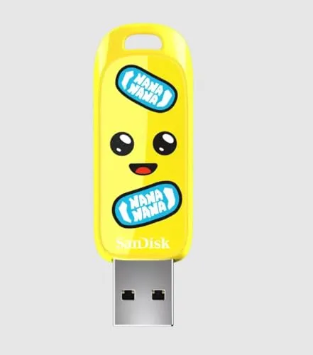 SanDisk Peely Edition USB - Fortnite, 64GB, Up to 130MB/s, 5Y Warranty