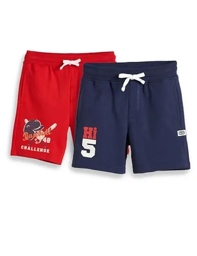 Amazon Brand - Symbol Boys Cotton Rich Stretchable Knit Terry Shorts | Age 2-14 Years