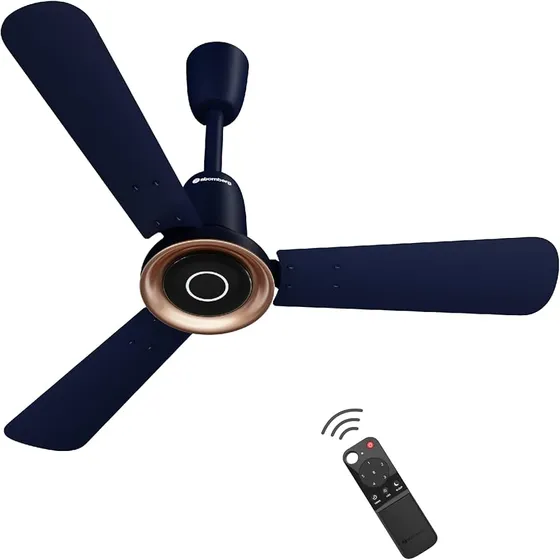 atomberg Studio Nexus Smart 900mm BLDC Ceiling Fan with IoT & Remote Control | 5-star | New Blade Design | High Air Delivery with Moonbeam Light | Newly Launched | 5 Years Warranty (Ritz Blue)