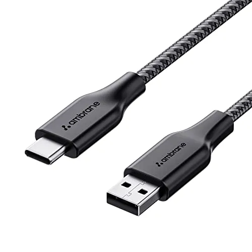 Ambrane Unbreakable 3A Fast Charging 1.5m Braided Type C