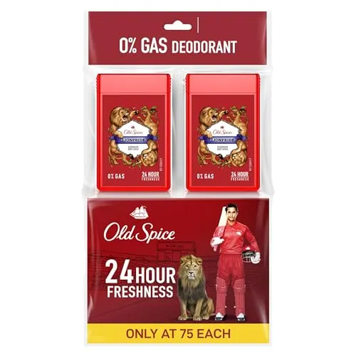 Old Spice Lionpride No Gas Deodorant Body Spray Perfume for Men | Pocket Size | Pack of 2 | 17ml Each | Travel Friendly