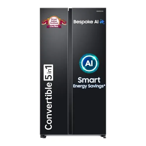 Samsung 653 Side By Side AI Enabled Smart Refrigerator
