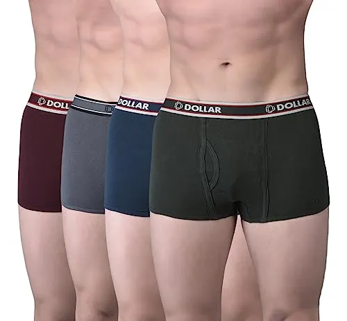 Dollar Bigboss Men Cotton Trunk,pack of 4