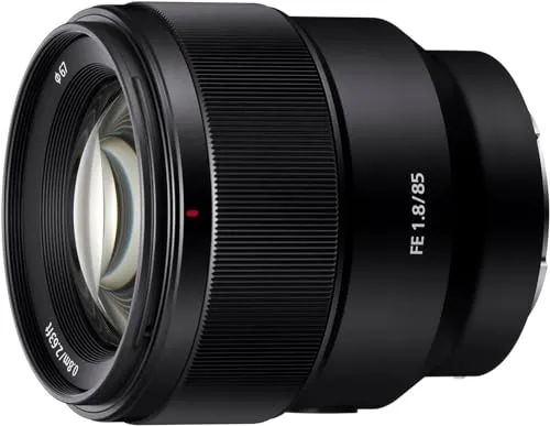 Sony E Mount FE 85mm F1.8 Full-Frame Lens (SEL85F18) | Mid-Telephoto Prime | Portrait Photography, Black