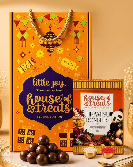 HyperFoods® Bhai Dooj Gift Set for Brother Tiramisu BonBites Chocolate 50g
