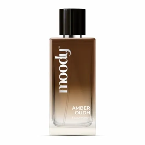 Moody Premium Amber Oud Perfume for Men | Eau De Parfum | Long Lasting Scent Upto 8 Hours | Luxurious EDP Fragrance with 20% Perfume Oil, 100ml
