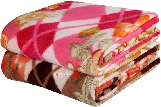 BSB HOME All Season Multipurpose Polar Fleece Single Bed Printed Assorted Multicolor Light Weight Blanket (Set of 2, 90 x 60 inches)(Skin Friendly) - Prime Collections | TC - 240