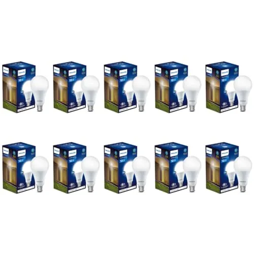 Philips 12W B22 LED Cool Day Light Bulb, Pack of 10