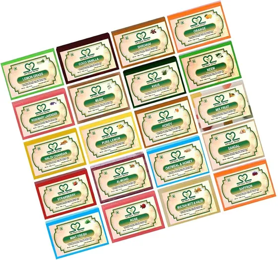 S2M Herbal Super Saver Handmade Bathing Bar Combo - Pack of 20 (With Essential Oils for Glowing Skin)