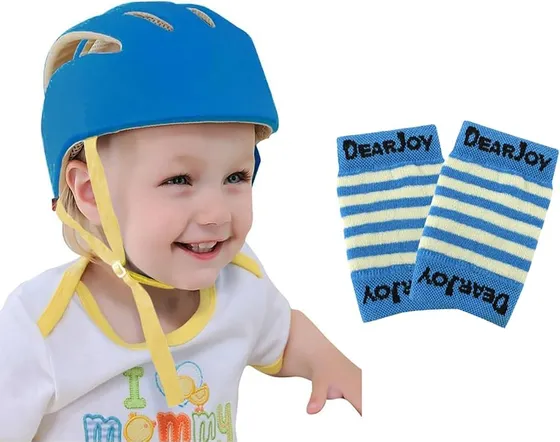 Baby Head Protector Helmet with Adjustable Safety Chin Harness