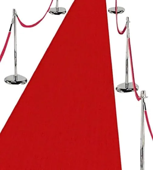 SHEEFA Craft Nylon Floor Runner Carpet, Red, 5x8 Feet