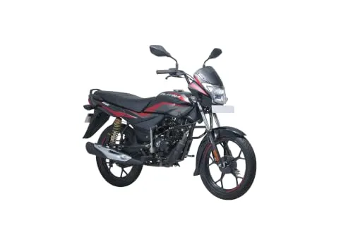 Bajaj Platina 110 Es Drum Motorcycle Black Red Ex-Showroom