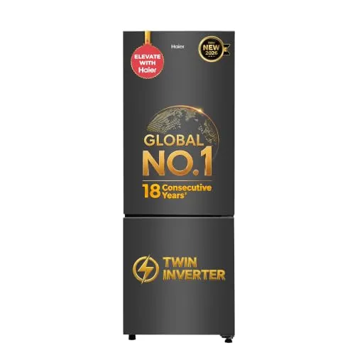 Loot Deal : Haier 237L Twin Inverter Double Door Bottom Mount Refrigerator