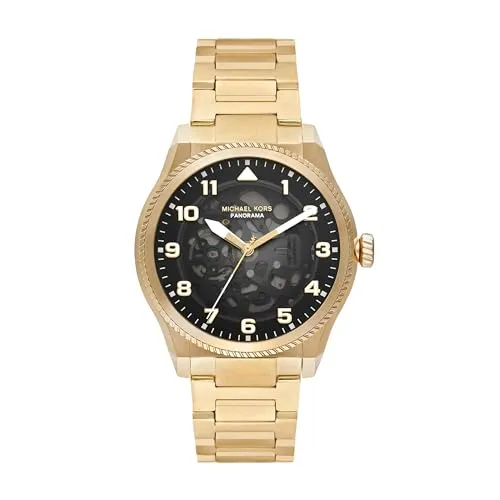 Michael Kors Panorama Gold Automatic Stainless Steel Watch