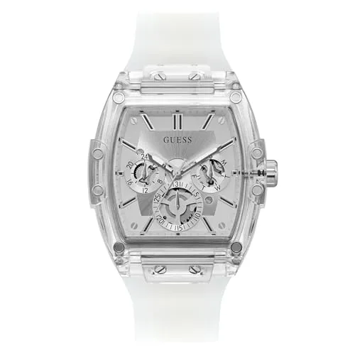 GUESS Tonneau 42mm Silver Dial Analog Men Watch - GW0203G1