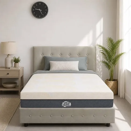 Centuary Mattresses Sleepables 6-Inch Single Bonnell Spring Mattress with Active Edge Support |Rolled & Vacuum Packed | 72x36x6