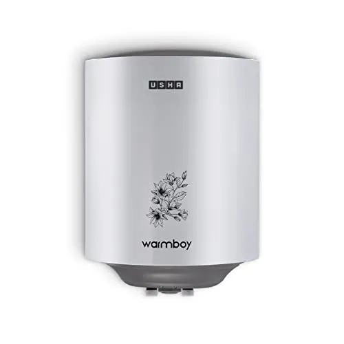 USHA Warmboy WB15AX 15L Storage Water Heater | 2000W | Heavy Gauge Copper Heating Element | Whirlflow Tech | 5 Safety Features | 7-Year Tank, 3-Year Element & 2-Year Product Warranty