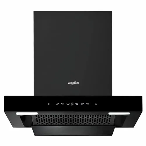 Whirlpool 60cm 1500 m3/hr Filterless Autoclean Kitchen Chimney | Free Installation | 11 Years Motor and 3 Years Comprehensive Warranty | TAFL 60 HAC BK HOOD | Motion Sensor + Touch Control | Black