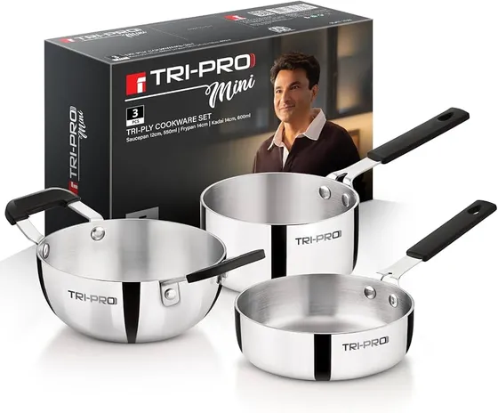 TriPro Triply Mini Cookware Set 3 Pcs Mini Set