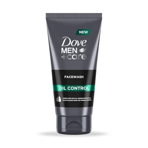 Dove Men + Care|150ml Oil Control facewash|with Kaolin Clay|Soap-free facewash|For Normal to Oily Skin