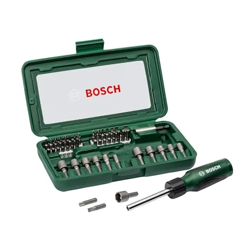BOSCH 46-Piece Screwdriver Bit Set, 46 Pieces - 32 Screwdriver Bits