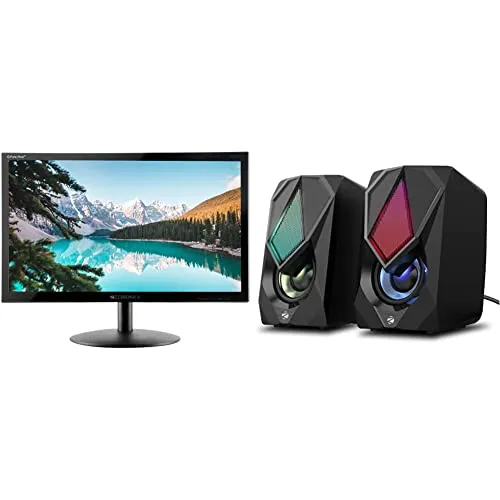 ZEBRONICS Zeb-V19Hd 18.5 Inch (46.99 Cm) Led Monitor with Supporting Hdmi, Vga Input, Hd 1366 X 768