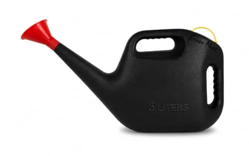 Ocean Mart Watering Can - Green (5L) | Garden Water Can with Built-in Sprayer Black